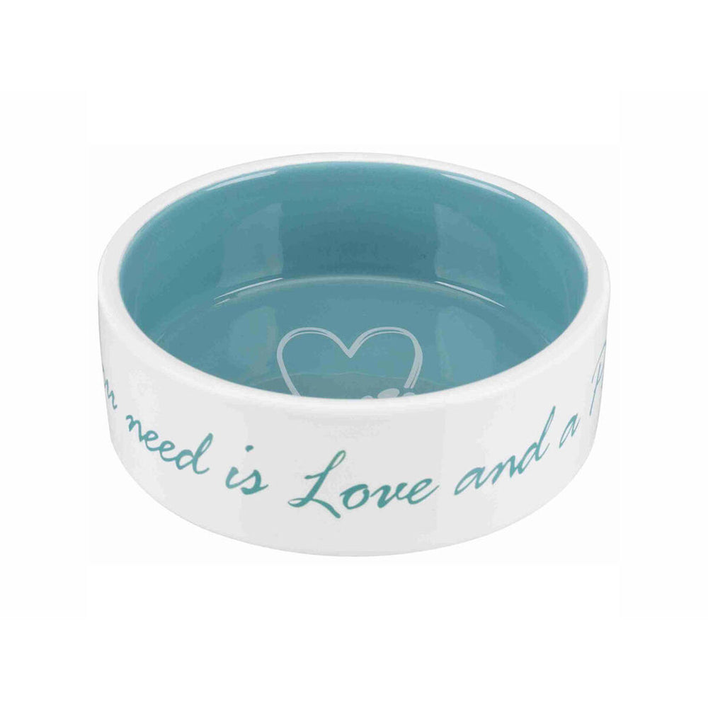 Hund Feeder Trixie Pet's Home Blå Flødefarvet Ø 12 cm 300 ml