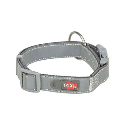 Hundehalsbånd Trixie Premium Reflect Grafit M/L