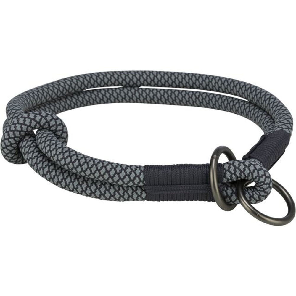 Hundetræning kraver Trixie Soft Rope Sort Grå S 35 cm