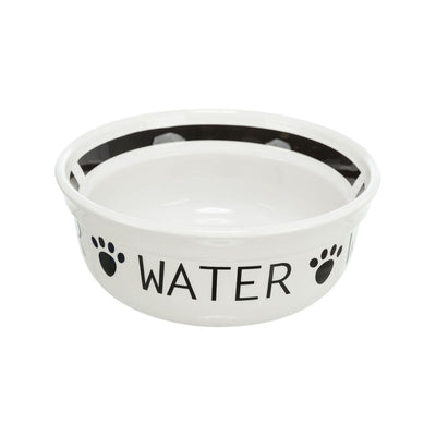 Hund Feeder Trixie Hvid Sort Ø 13 cm 250 ml