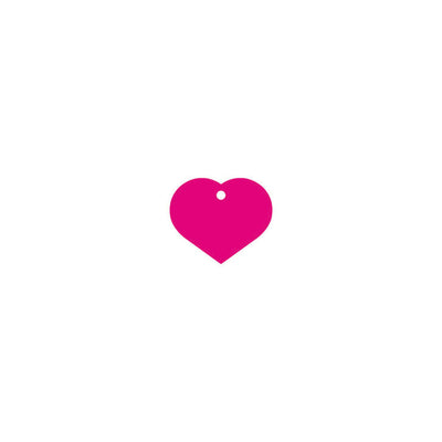 Identifikationsplade til krave Imarc Heart Pink