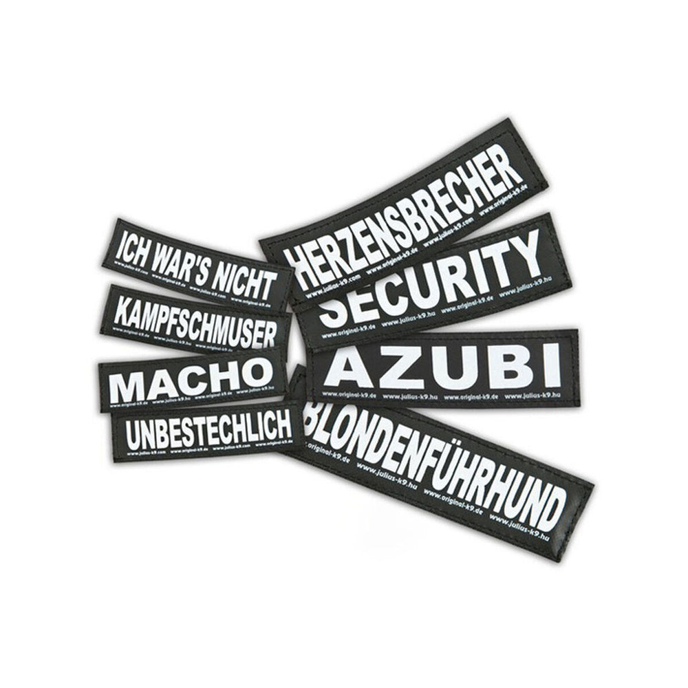 Mærkater til sele Julius K9 GIFTZWERG S Hvid Sort