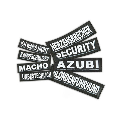 Mærkater til sele Julius K9 GIFTZWERG S Hvid Sort