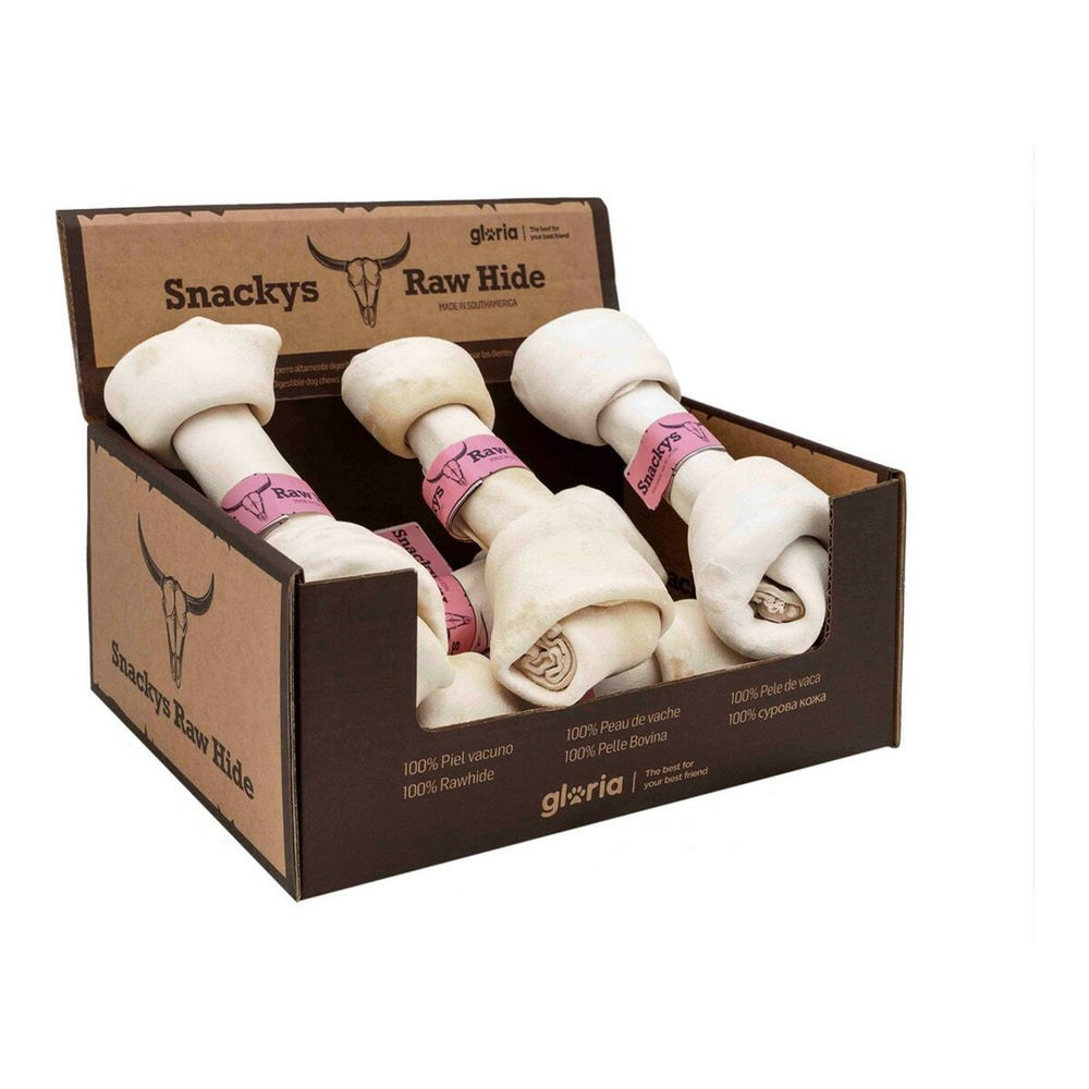 Hundesnack Gloria Snackys Rawhide Oksekød 20-23 cm Knude 6 Dele