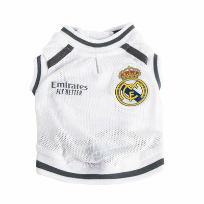 Sweater til hund Real Madrid C.F. Hvid XS