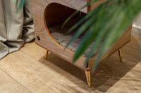 Eksklusiv Kattehule i Mahogni – Håndlavet