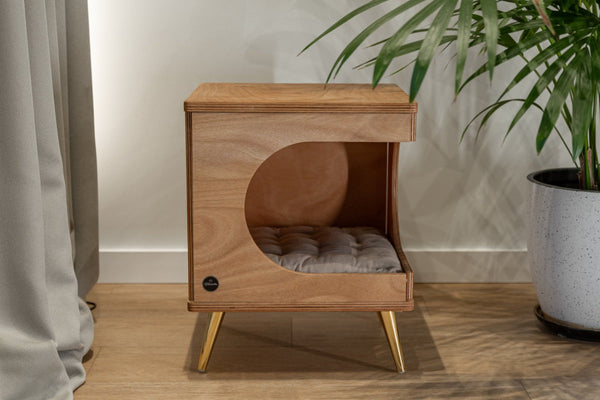 Eksklusiv Kattehule i Mahogni – Håndlavet