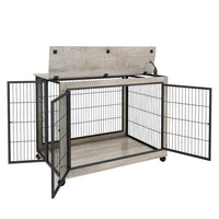 Låsbart Indendørs Hundebur med Hjul