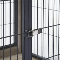 Låsbart Indendørs Hundebur med Hjul