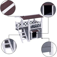 Luksus 2-etagers Hundehus i Træ