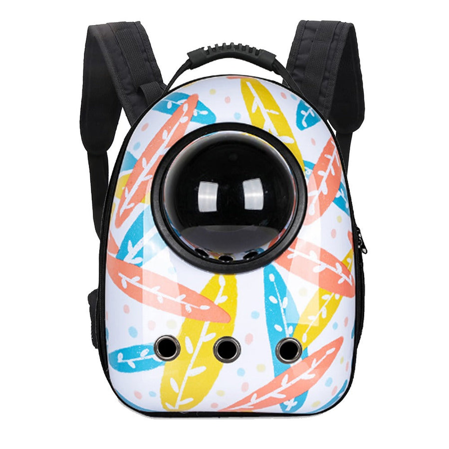 Moderne Katterygsæk - Hvid med Bladmotiv