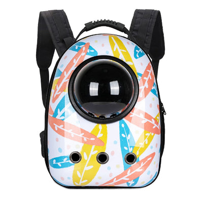 Moderne Katterygsæk - Hvid med Bladmotiv