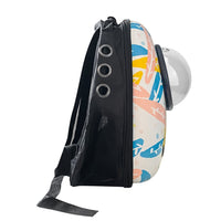 Moderne Katterygsæk - Hvid med Bladmotiv