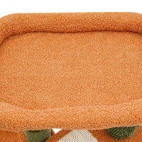 Kaktus Kradsetræ med Sovehule – Grøn & Orange